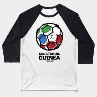 Equatorial Guinea Football Country Flag Baseball T-Shirt